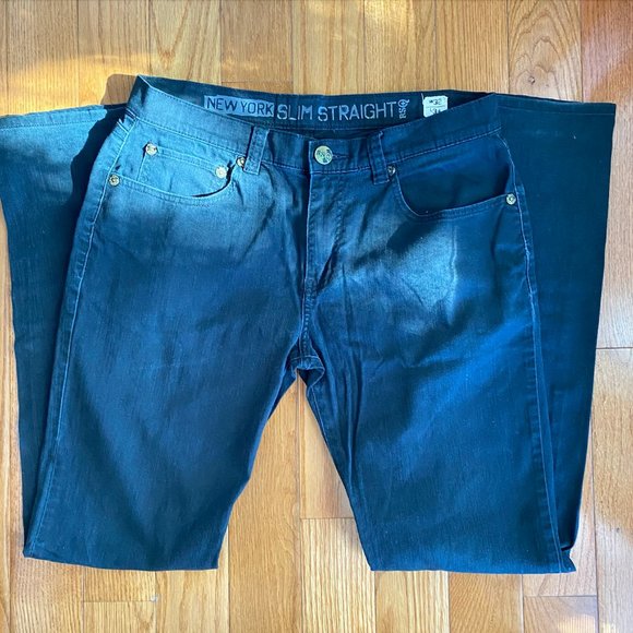 RSQ Jeans Mens Slim Straight Denim Jeans Black Poshmark